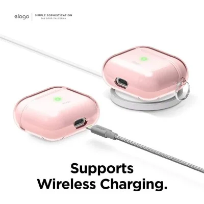 Elago Clear Protective Case For Apple Airpods 3 - Pink